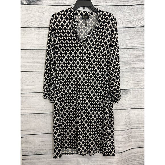 Laundry By Design Geometric Dress, Size L - Picture 1 of 4